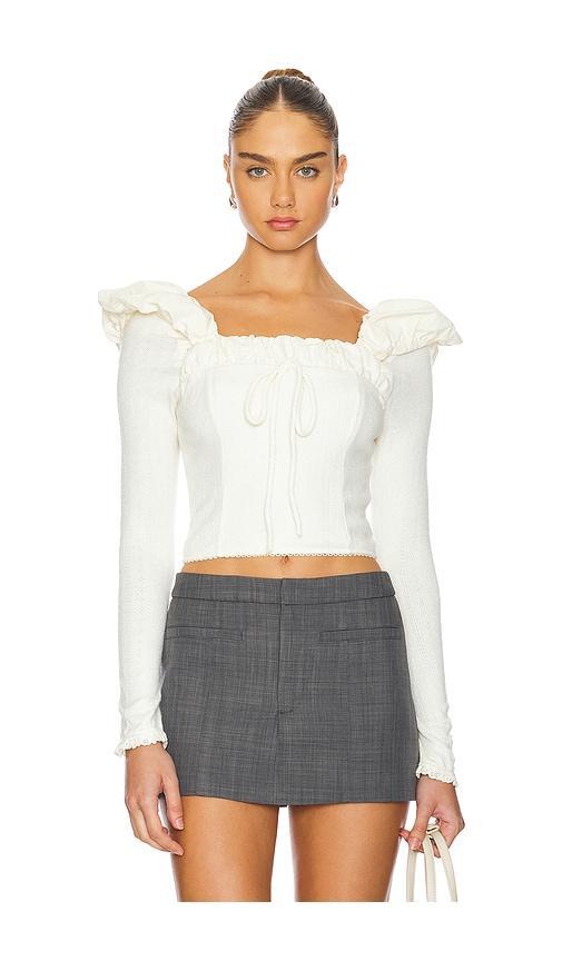 Aliyah Pointelle Top For Love & Lemons Product Image