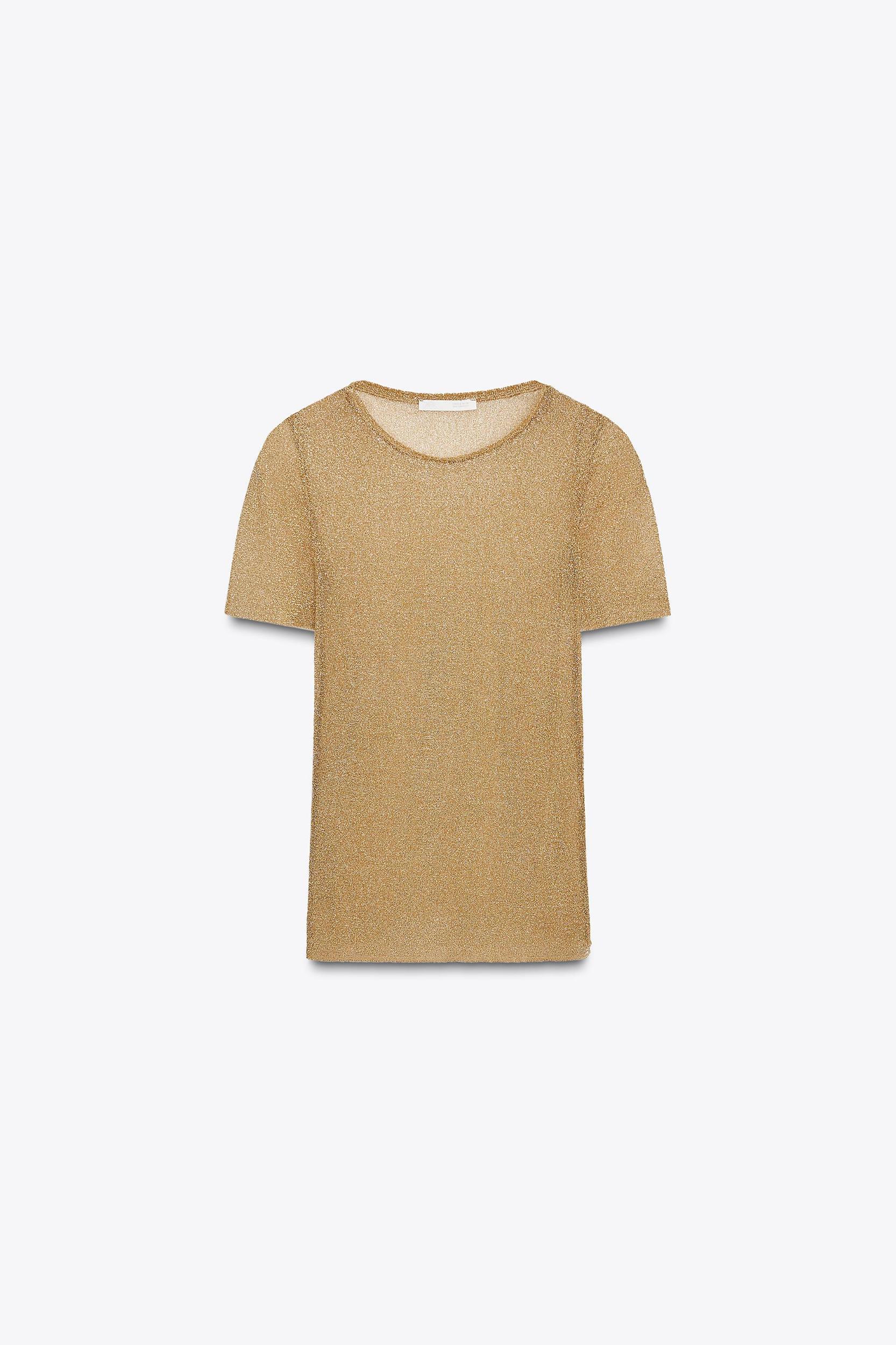 METALLIC SHORT SLEEVE T-SHIRT Product Image