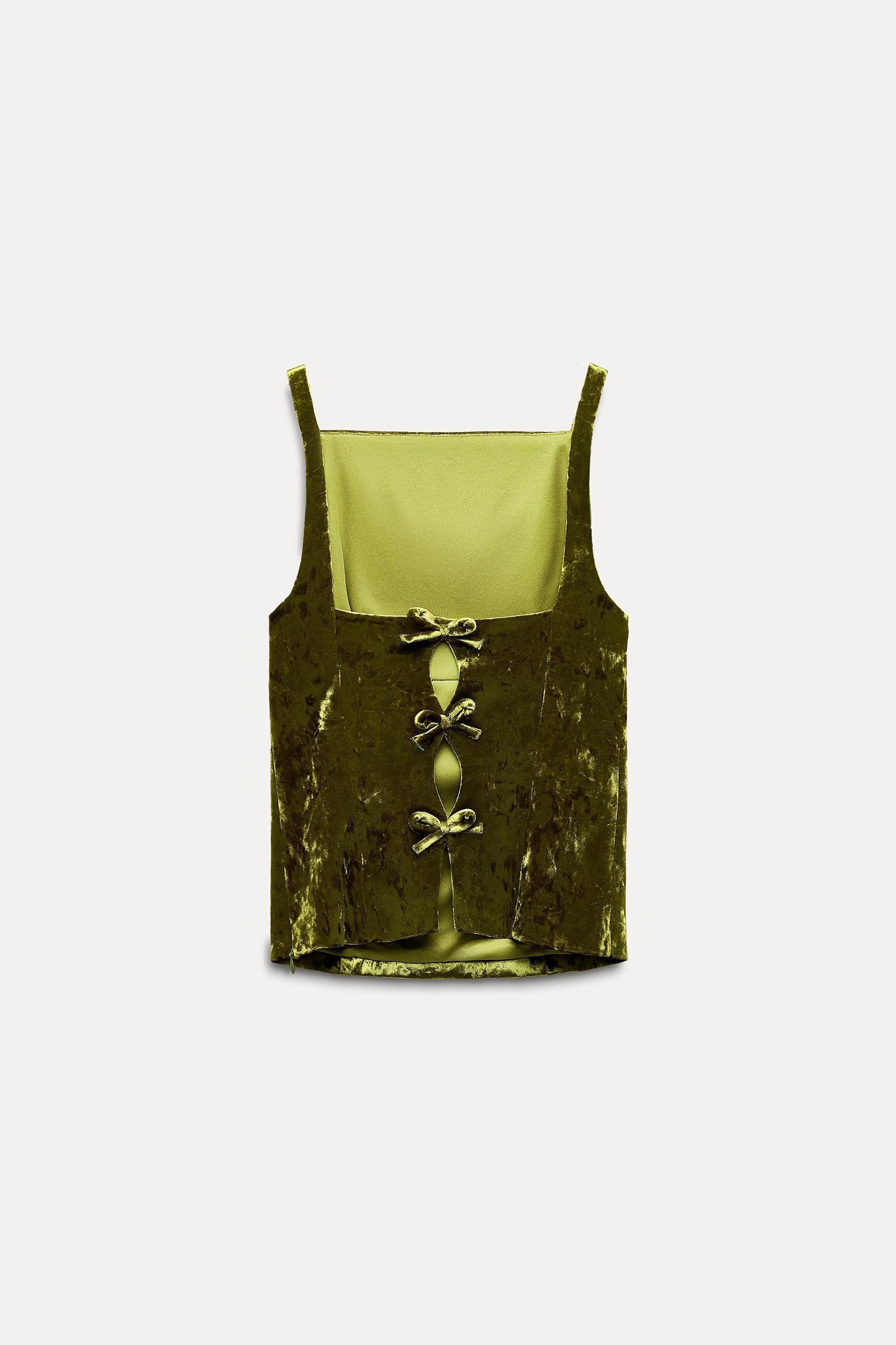 VELVET BOWS TOP Product Image
