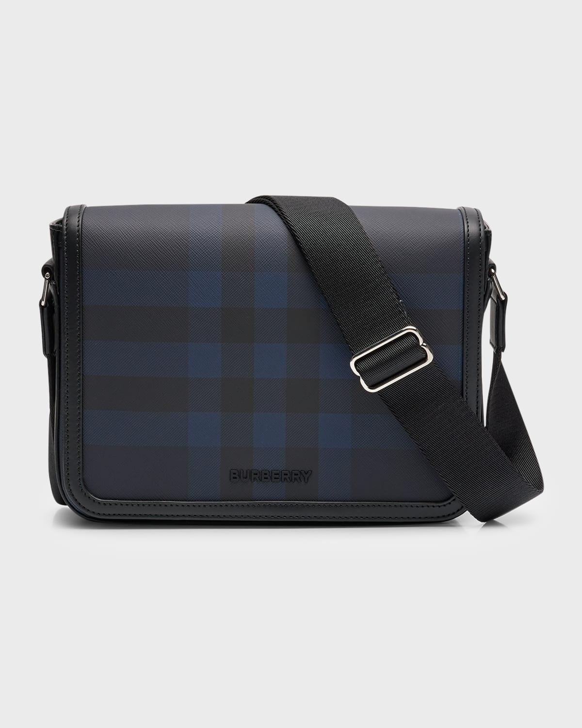 BURBERRY Men's Alfred Small Messenger Bag In Navy Product Image