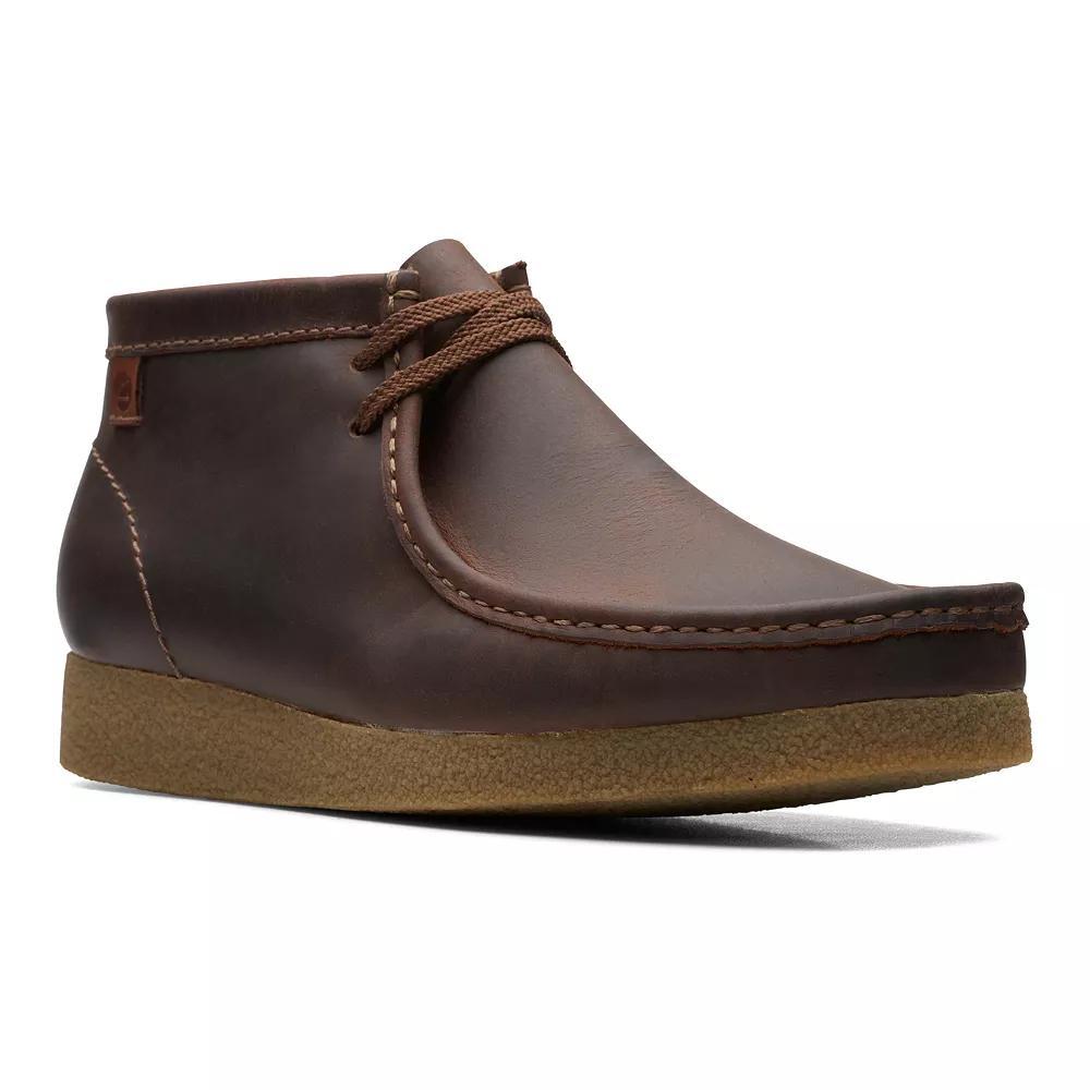 Clarks® Shacre Men's Leather Chukka Boots, Size: 8, Beeswax Product Image