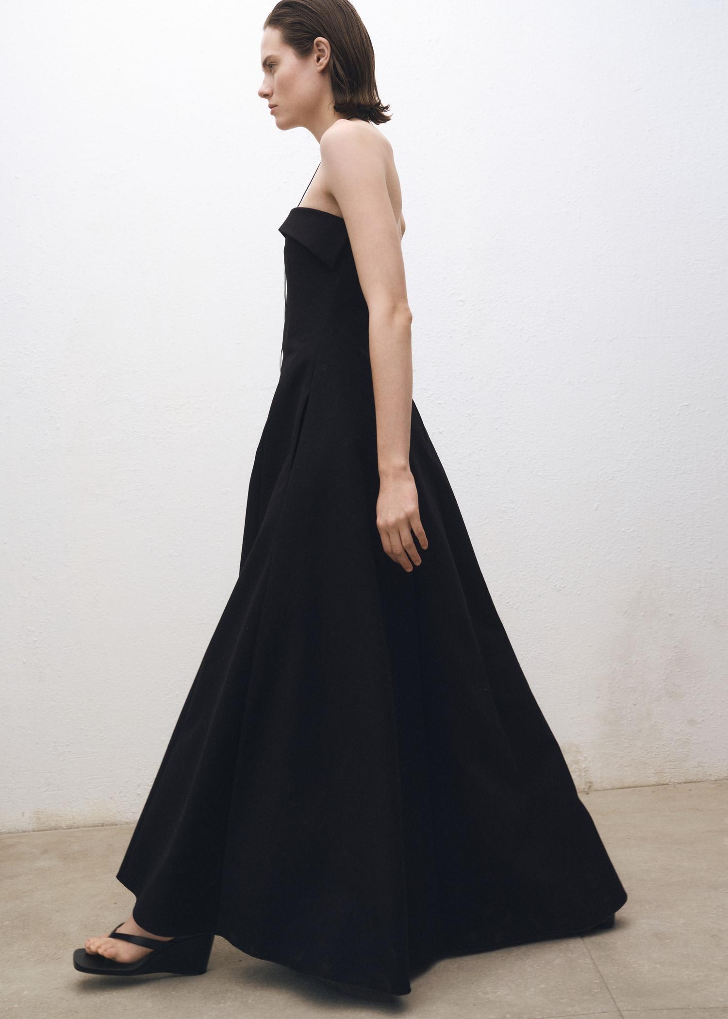 Strapless flared dress - Women | MANGO USA Product Image