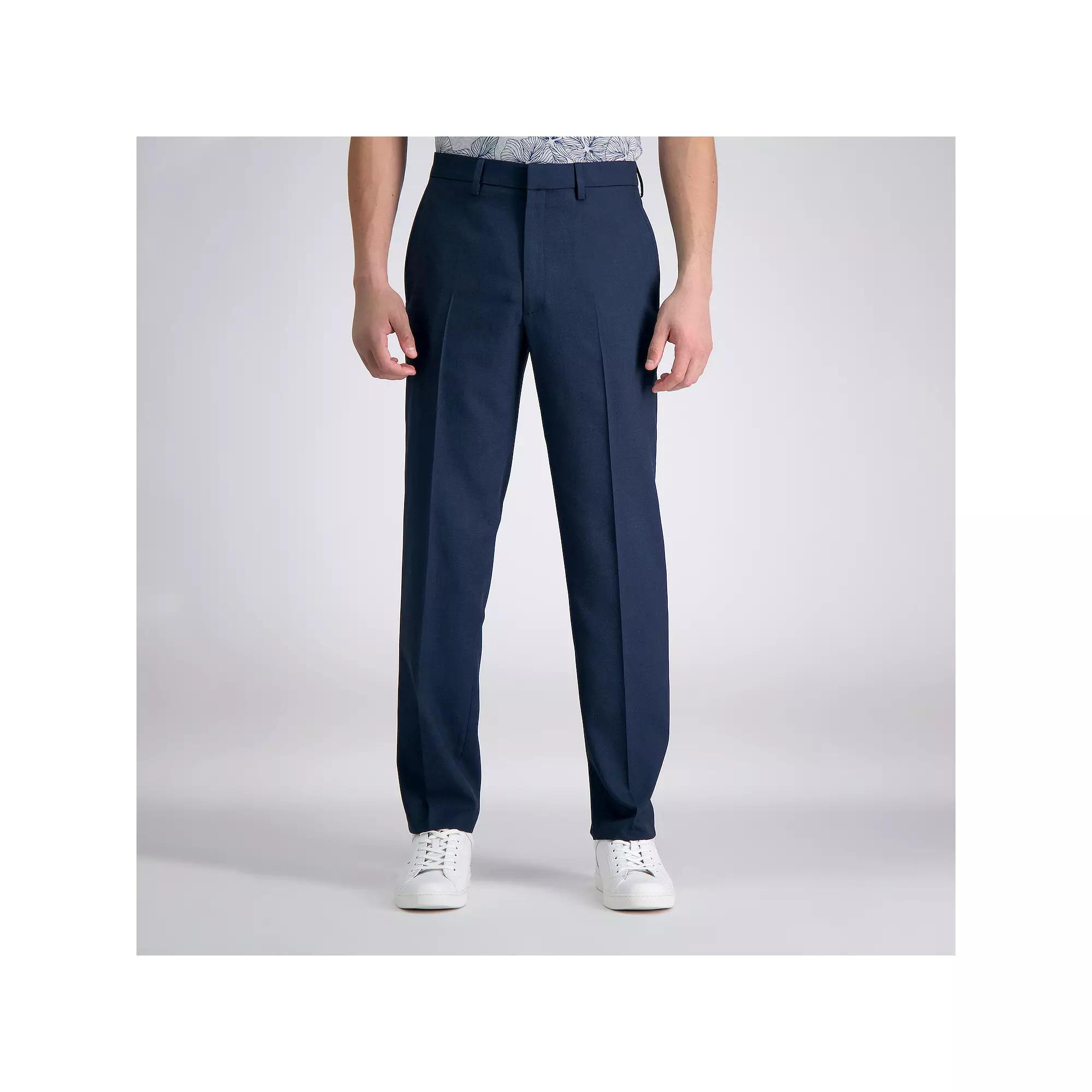 Mens Haggar Travel Performance Tailored-Fit Stretch Flat-Front Suit Pants Product Image
