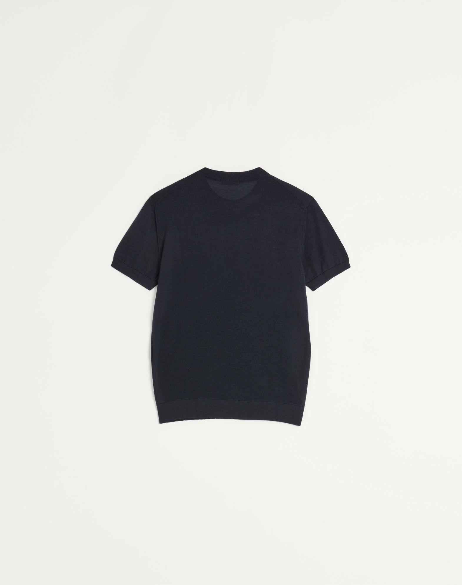Valentino T-Shirt in cashmere and silk with VLogo embroidery Product Image