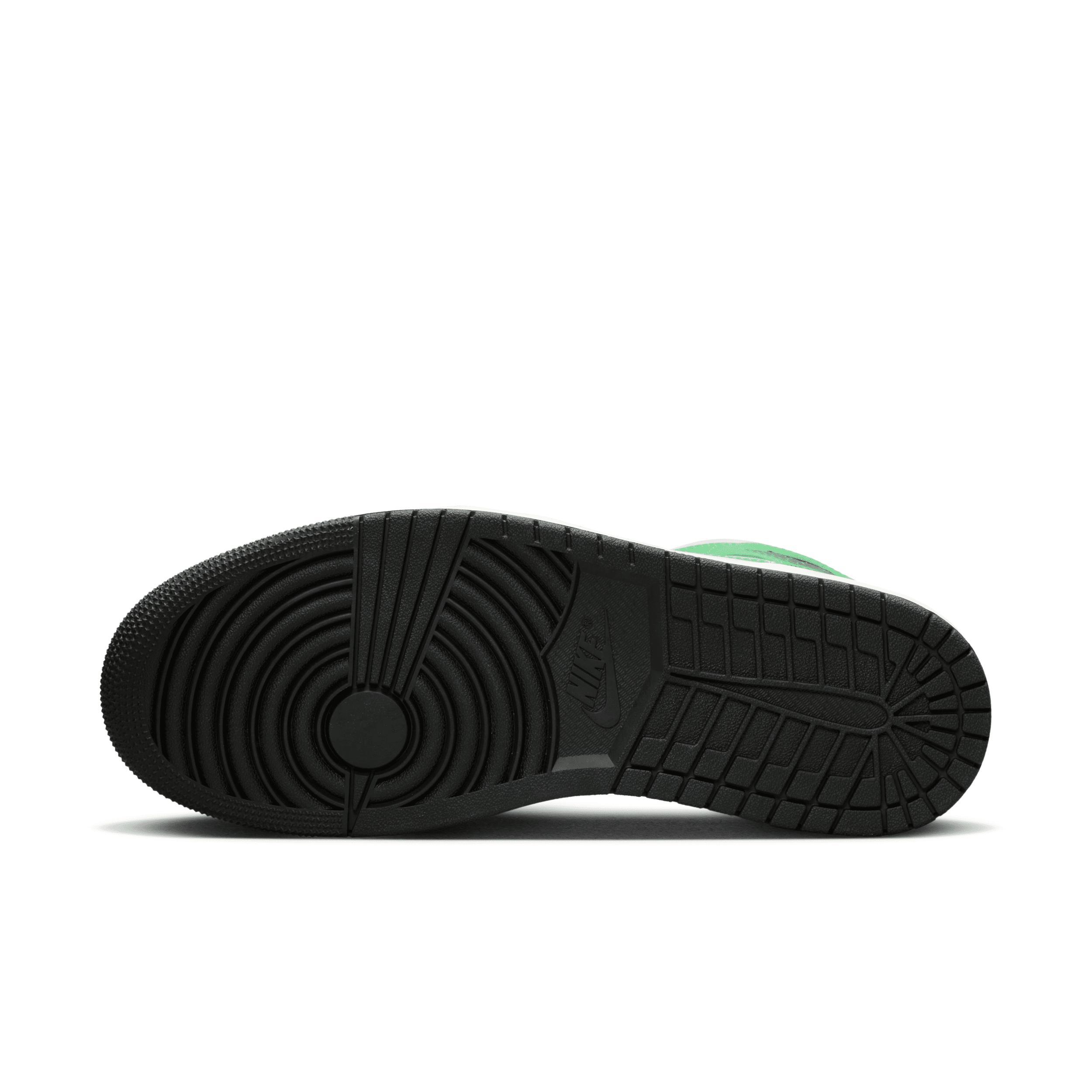 Jordan Mens Jordan AJ 1 Mid - Mens Basketball Shoes White/Black/White Product Image