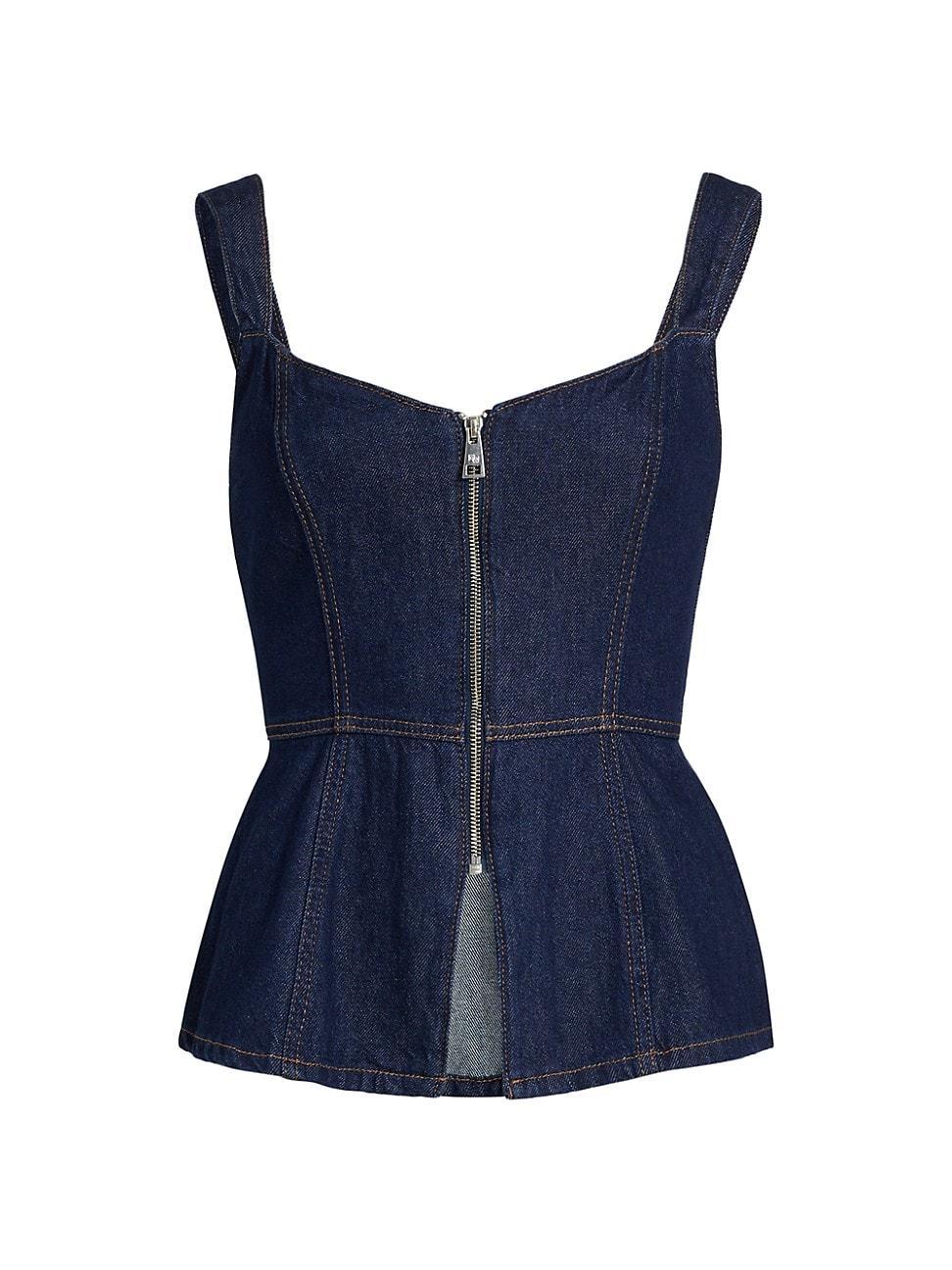 Womens Zeta Denim Cinched Top Product Image
