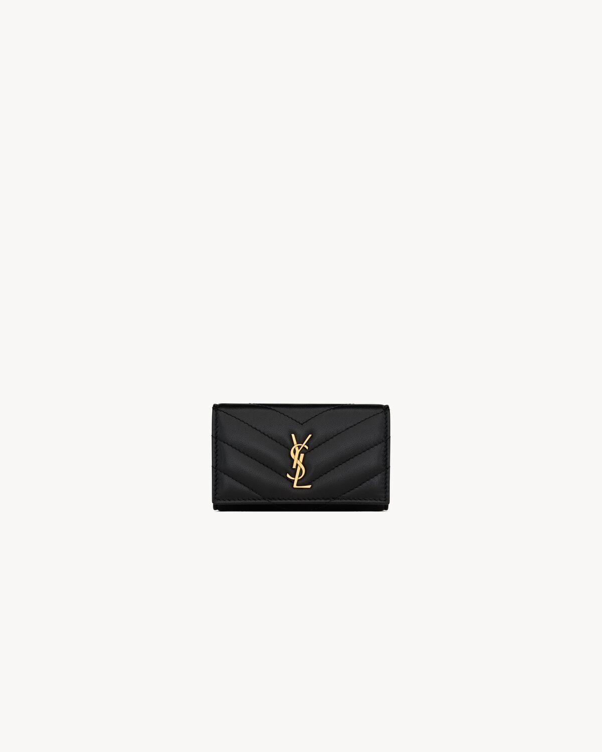 saint laurent paris card case in smooth leather Product Image