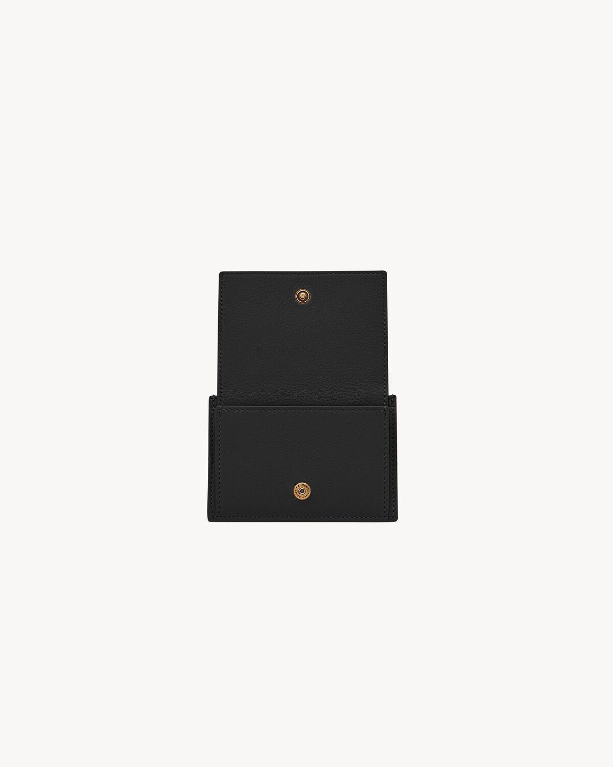 tiny cassandre card case in grained leather Product Image
