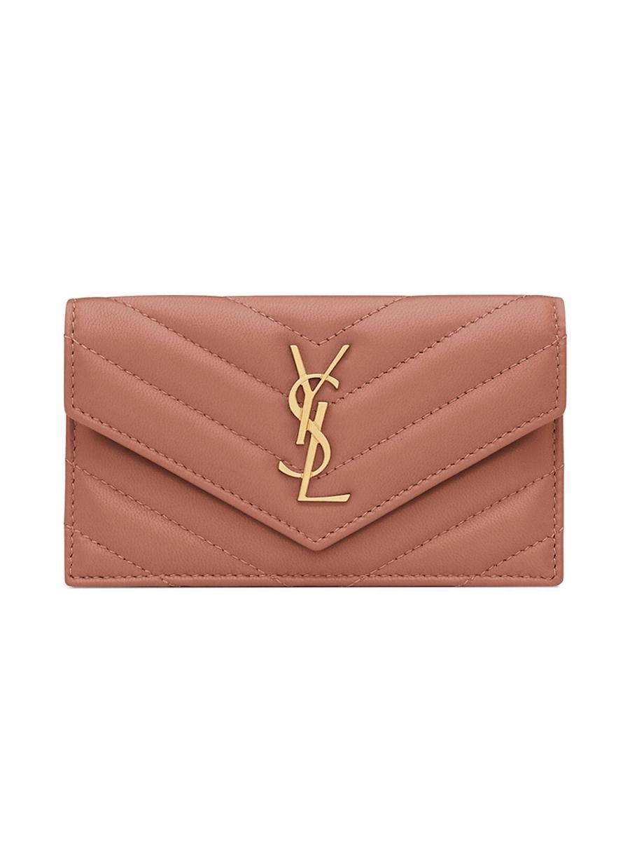 Saint Laurent Cassandre Matelasse Fragments Flap Card Case Product Image