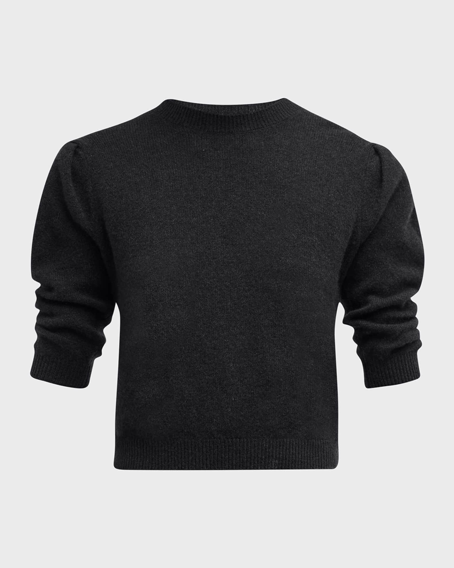 Ruched Cashmere-Wool Sweater Product Image
