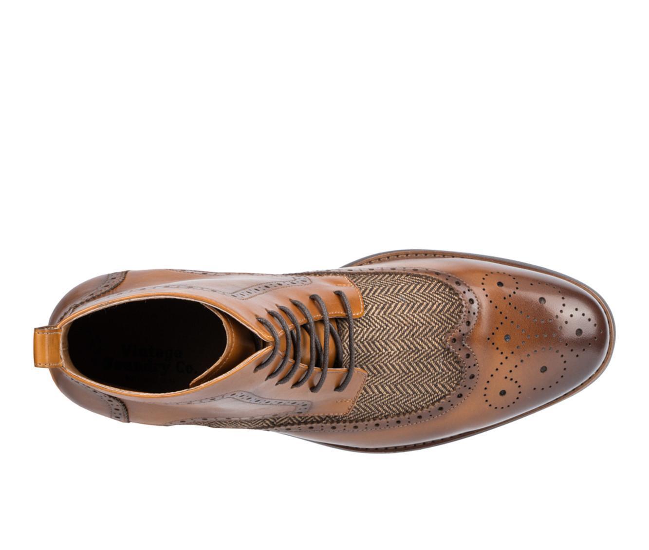 Men's Vintage Foundry Co Flint Lace Up Wingtip Dress Boots Product Image