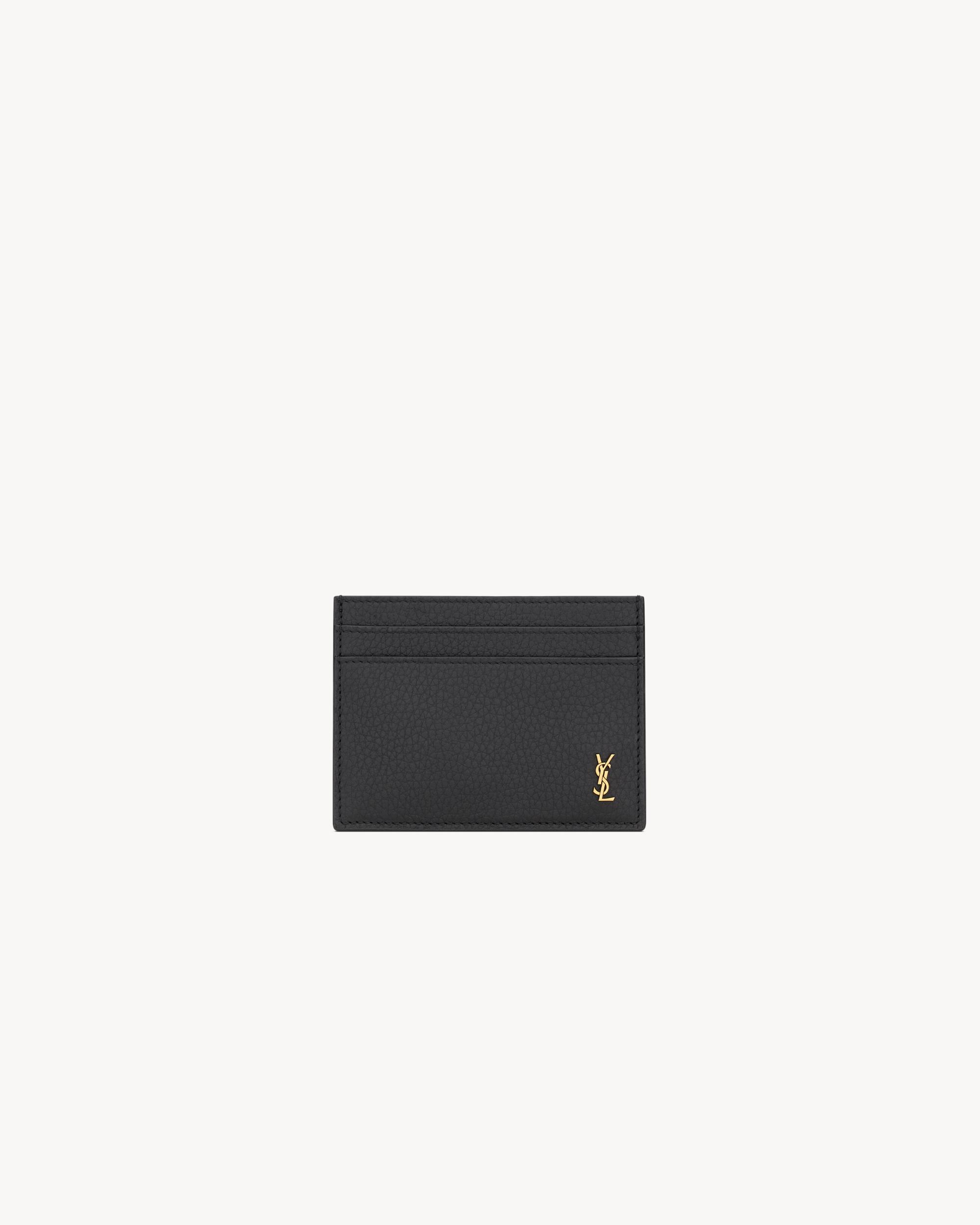 TINY CASSANDRE card case in grained leather Product Image