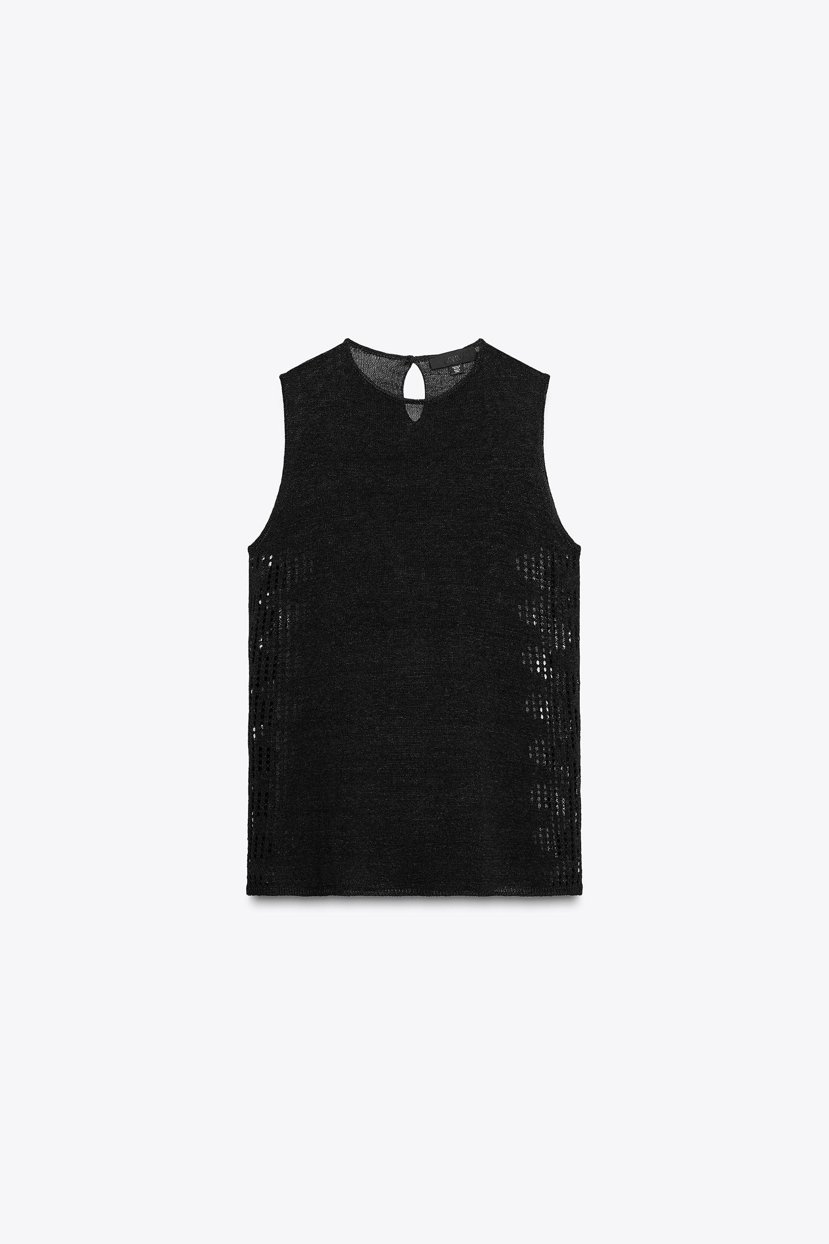 POINTELLE KNIT SIDE TOP Product Image