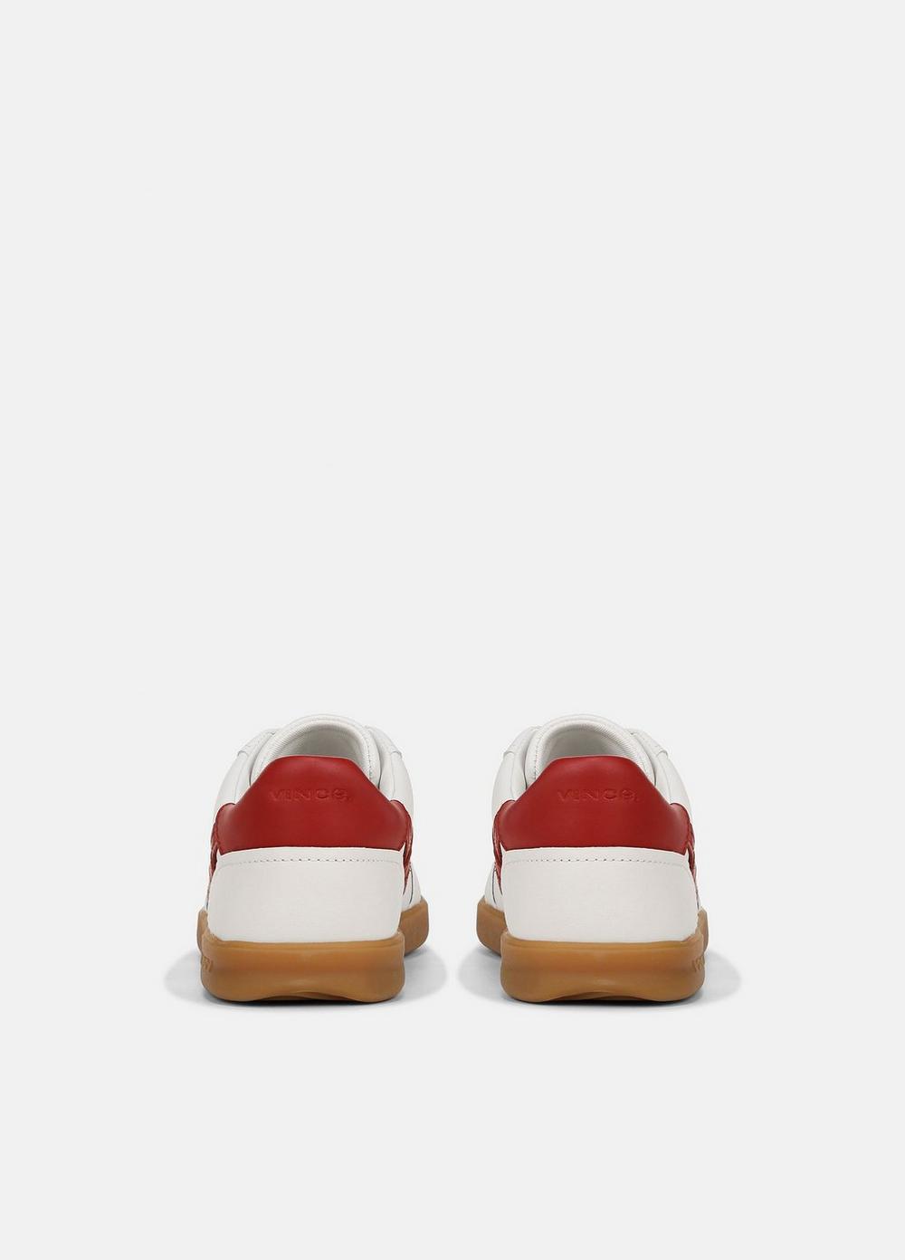 Womens Oasis Leather And Suede Sneaker, Chalk White, Size 7 Vince Product Image