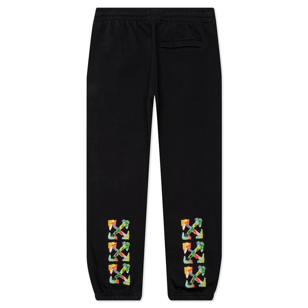 Brush Arr Slim Sweatpants - Black/Multi Male Product Image