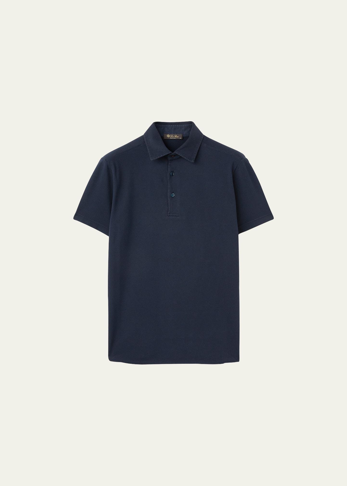 Mens Cotton Pique Polo Shirt Product Image