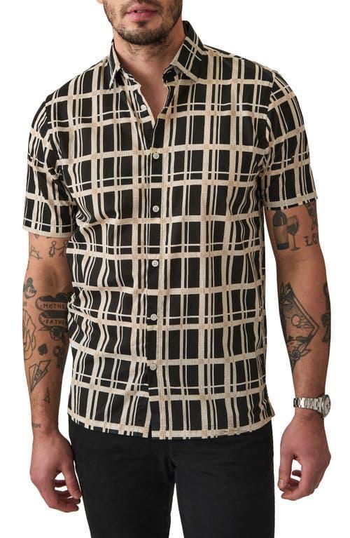 Good Man Brand Short Sleeve Big On Point Shirt Stretch (Neutral Watercolor Dots) Men's Clothing Product Image