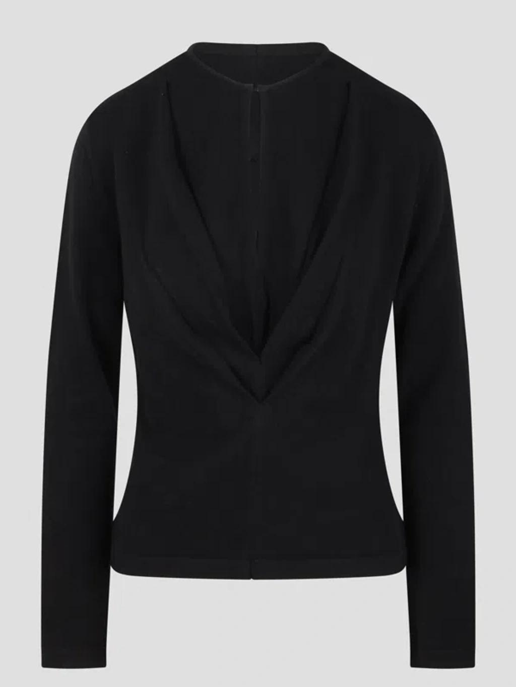 ALBERTA FERRETTI Ribbed Hem Knit Jumper In Black Product Image