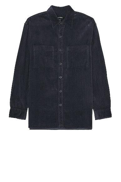 Schott CPO Wool Shirt Black. (also in M, S). Product Image
