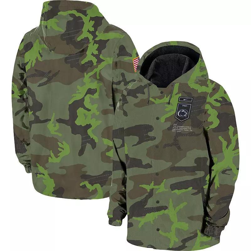 Men's Nike Camo Alabama Crimson Tide Hoodie Full-Snap Jacket, Size: 2XL, Green Product Image