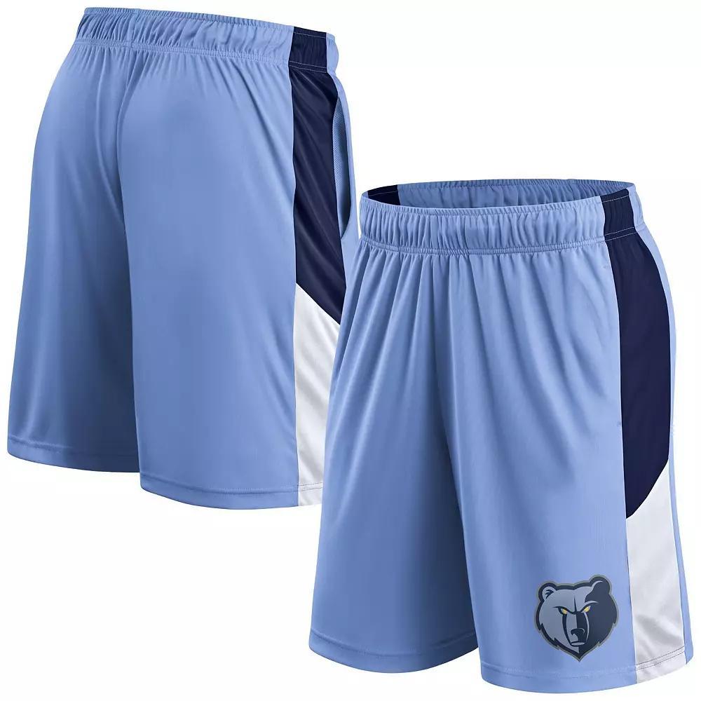 Men's Fanatics  Light Blue Memphis Grizzlies Practice Performance Shorts, Size: 3XL, Grz Light Product Image