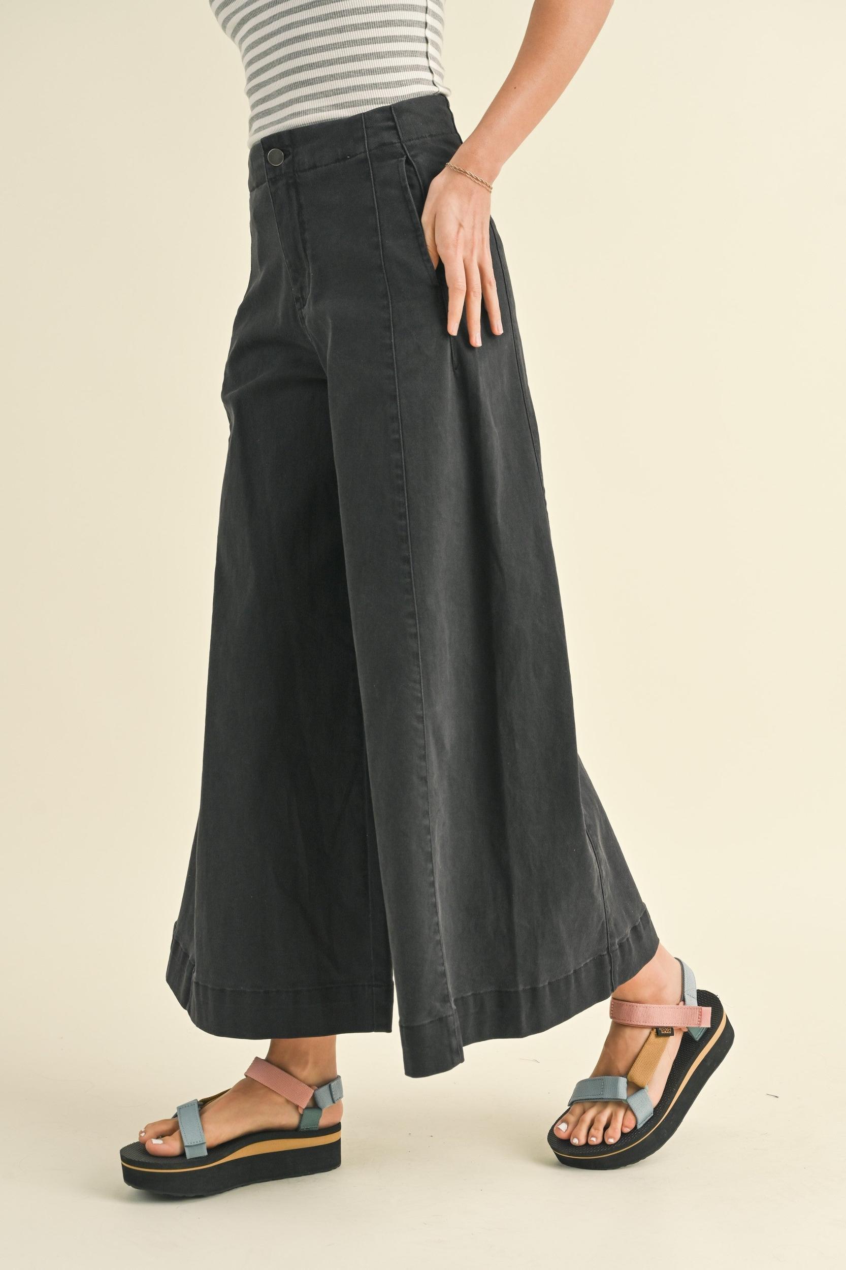 Stretched Wide Leg Premium Pants Product Image
