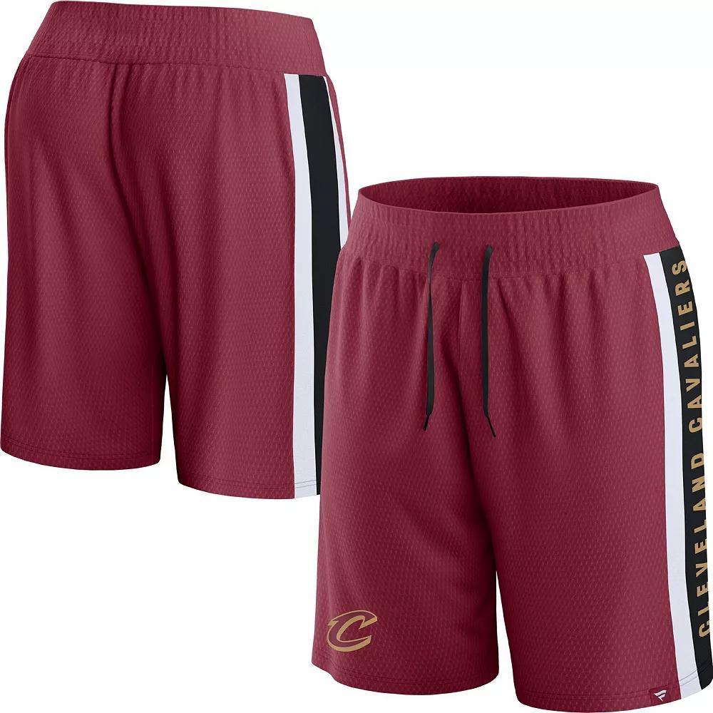 Men's Fanatics Branded Wine Cleveland Cavaliers Referee Iconic Team Mesh Shorts, Size: 3XL Product Image