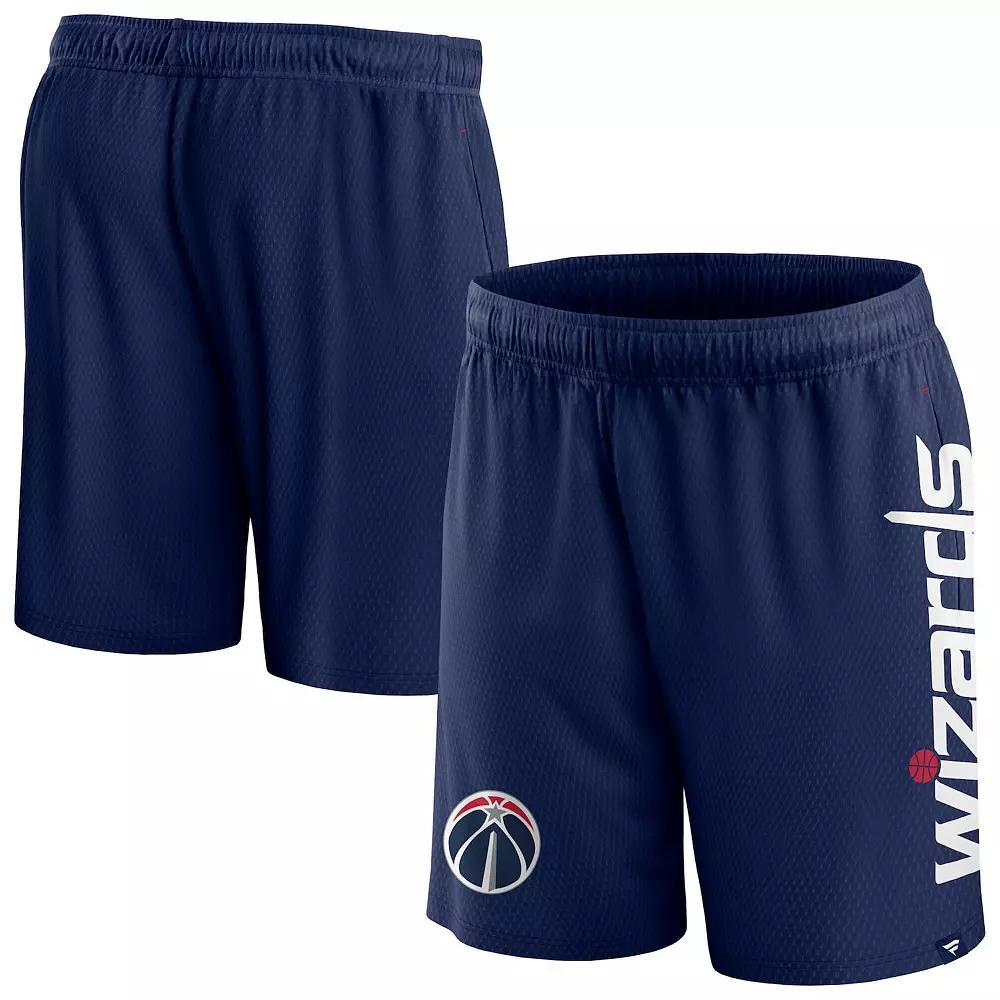 Men's Fanatics Branded Navy Washington Wizards Post Up Mesh Shorts, Size: 4XL, Wiz Blue Product Image