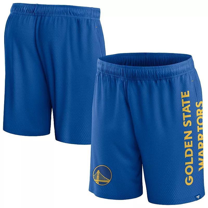 Men's Fanatics Branded Royal Golden State Warriors Post Up Mesh Shorts, Size: Medium, Blue Product Image