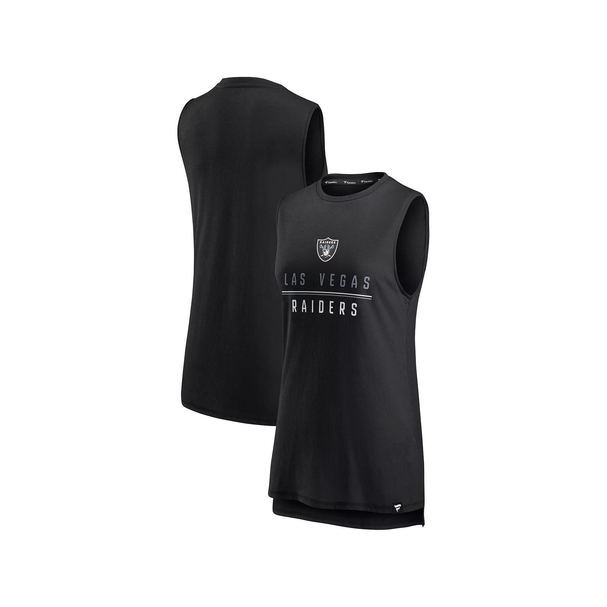 Womens Fanatics Branded Black Las Vegas Raiders True Contender Tank Top Product Image