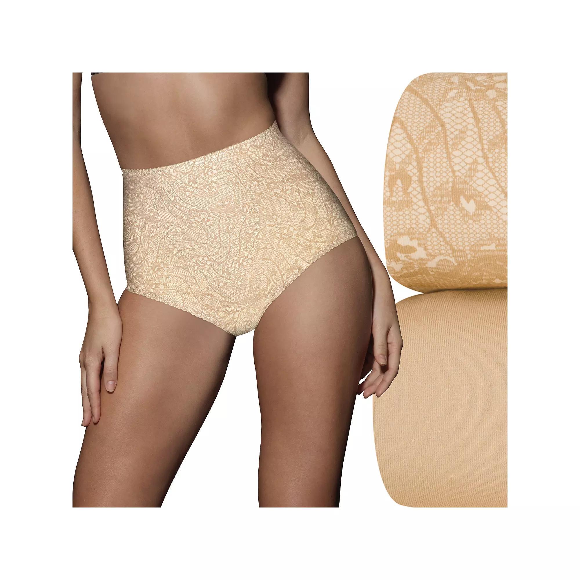 Bali 2-pack Cotton Stretch Light Control Shaping Brief Panty X037, Womens Product Image