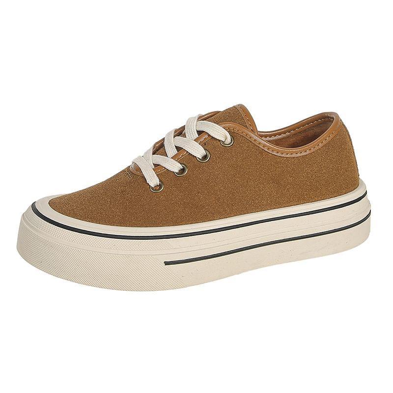 Platform Lace-Up Sneakers Product Image