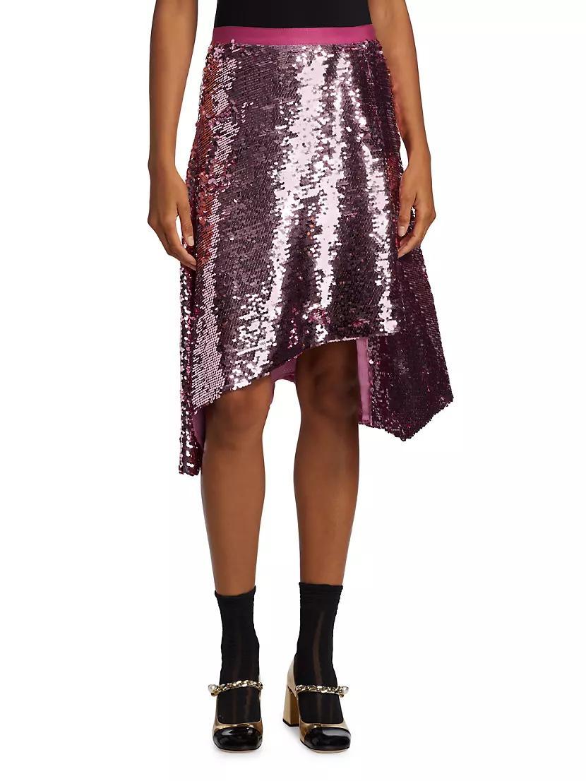 Draped Sequin Skirt Product Image
