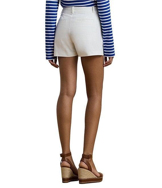 Lauren Ralph Lauren Stretch Cotton Canvas High Rise Short Product Image
