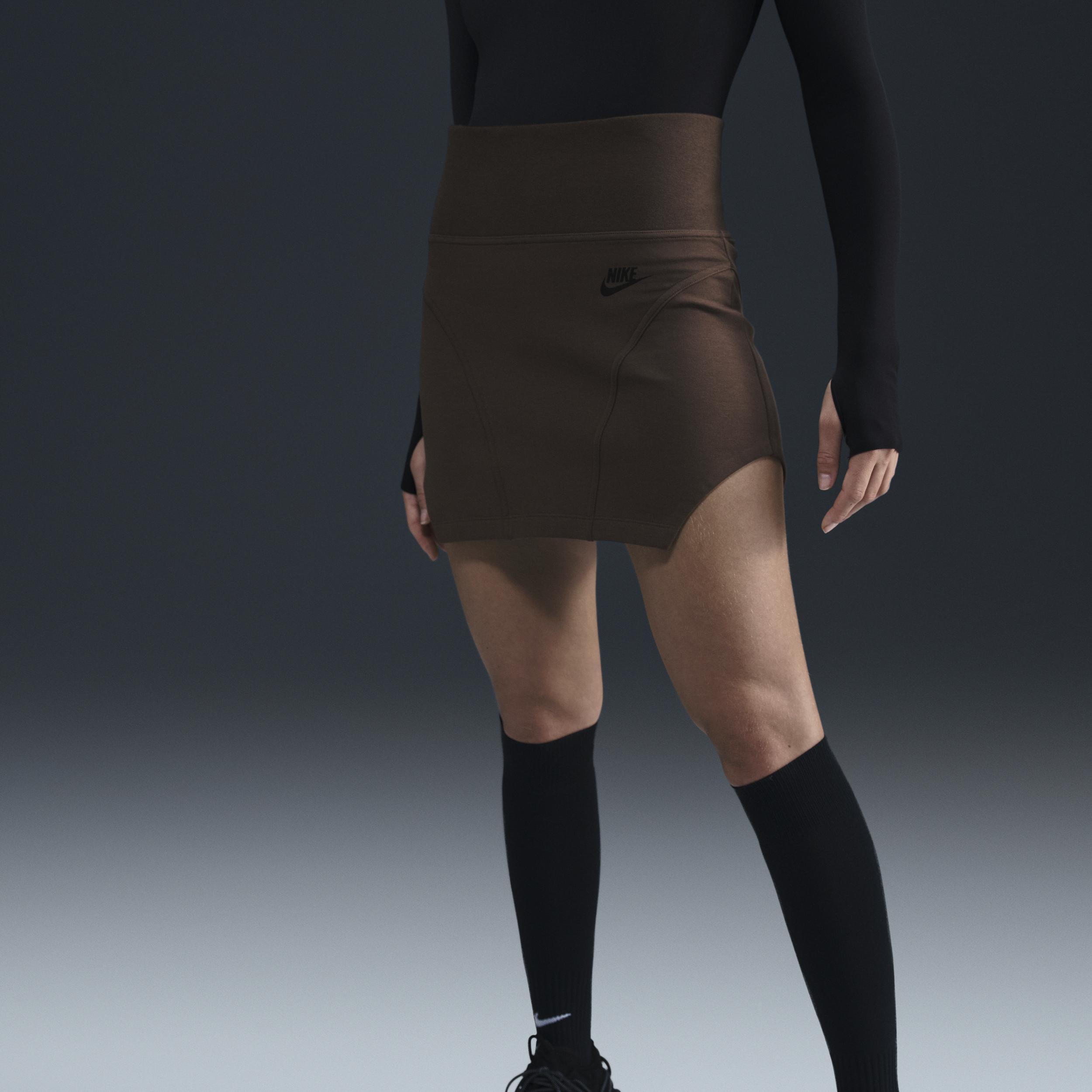 Women's Nike Sportswear Tech Fleece High-Waisted Mini Skirt Product Image