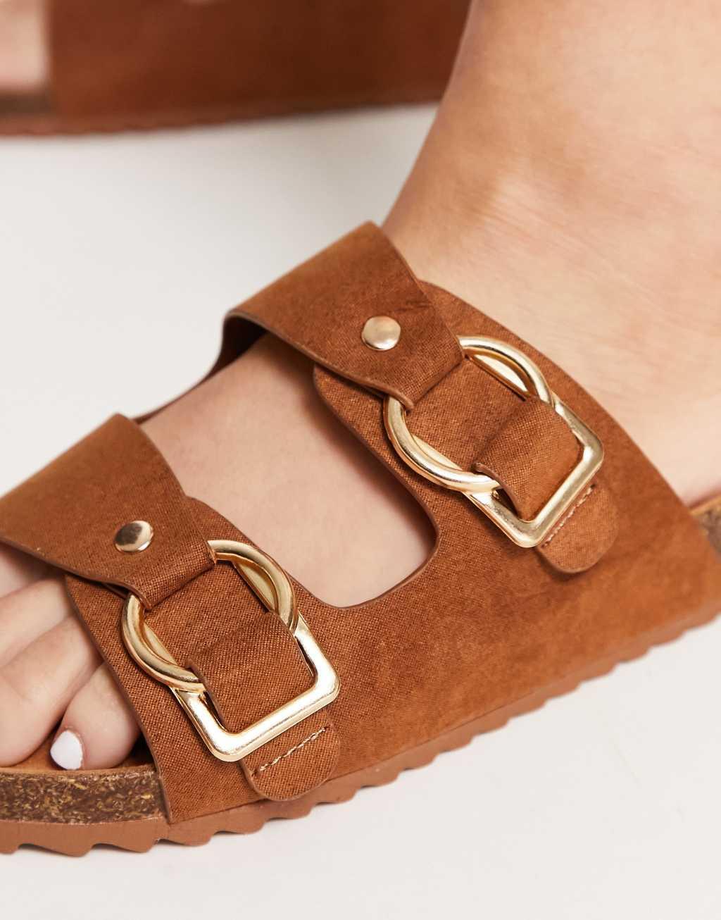 South Beach double band sandal with buckle Product Image
