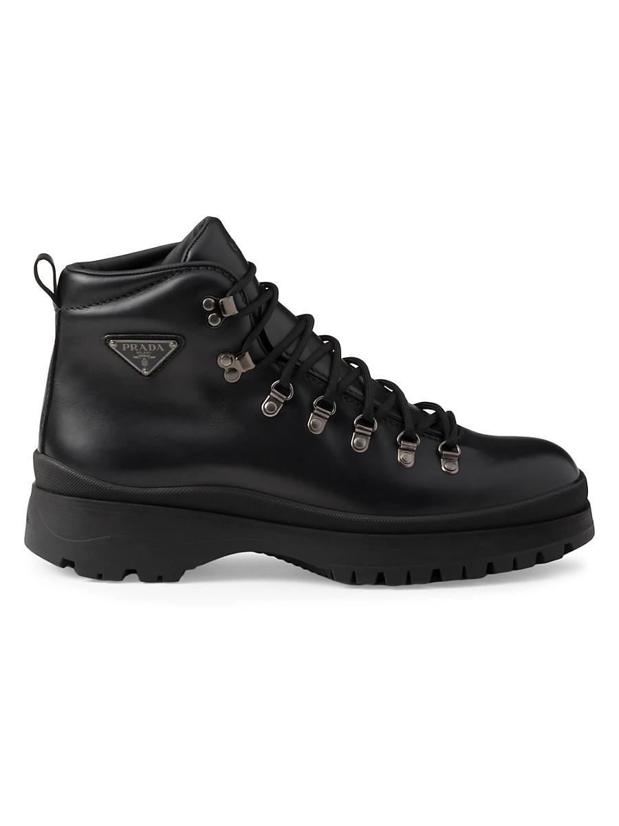 Prada Mens Brixxen Leather Booties Product Image