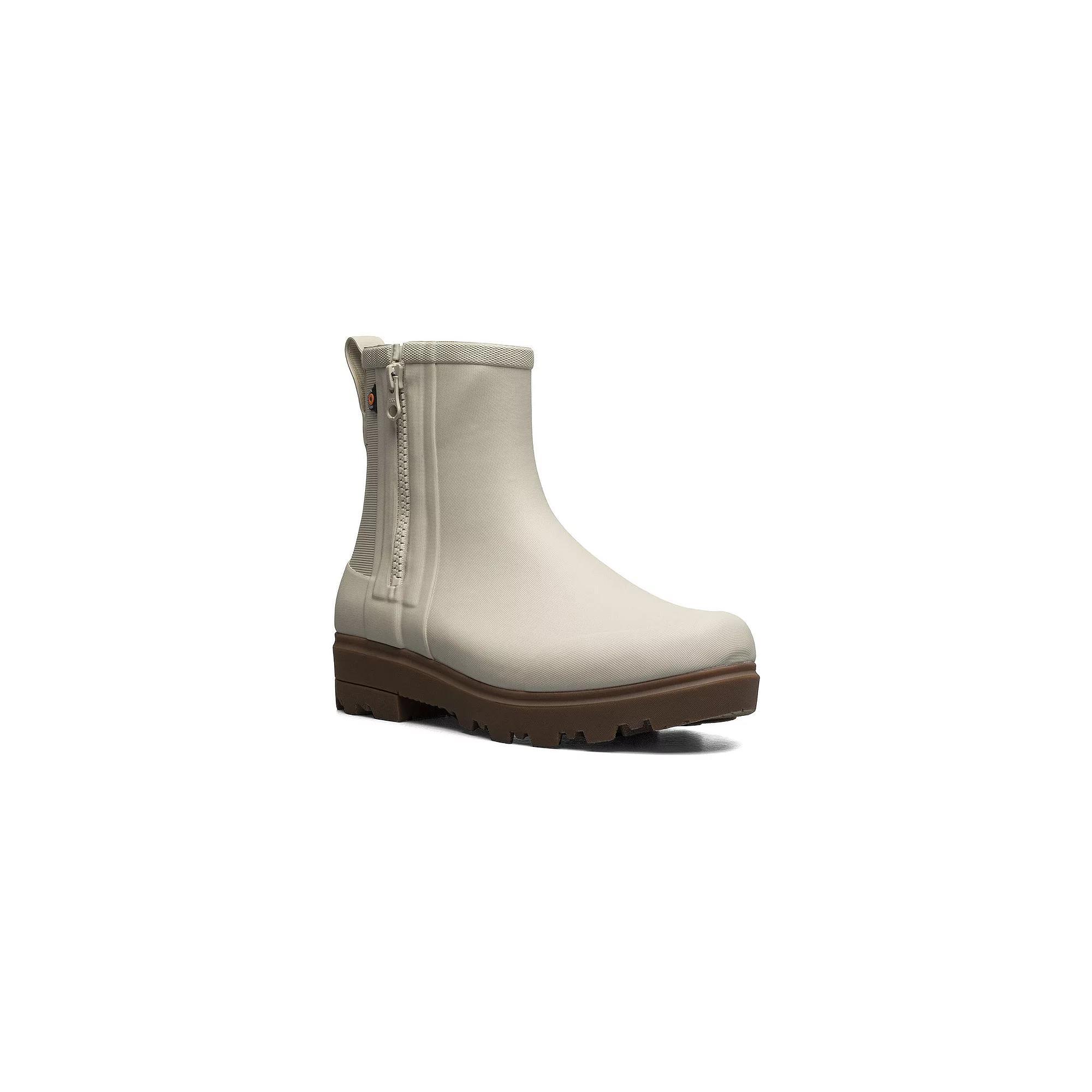 Bogs Holly Rain Zip Women's Waterproof Rain Boots, Size: 10, Oatmeal Product Image