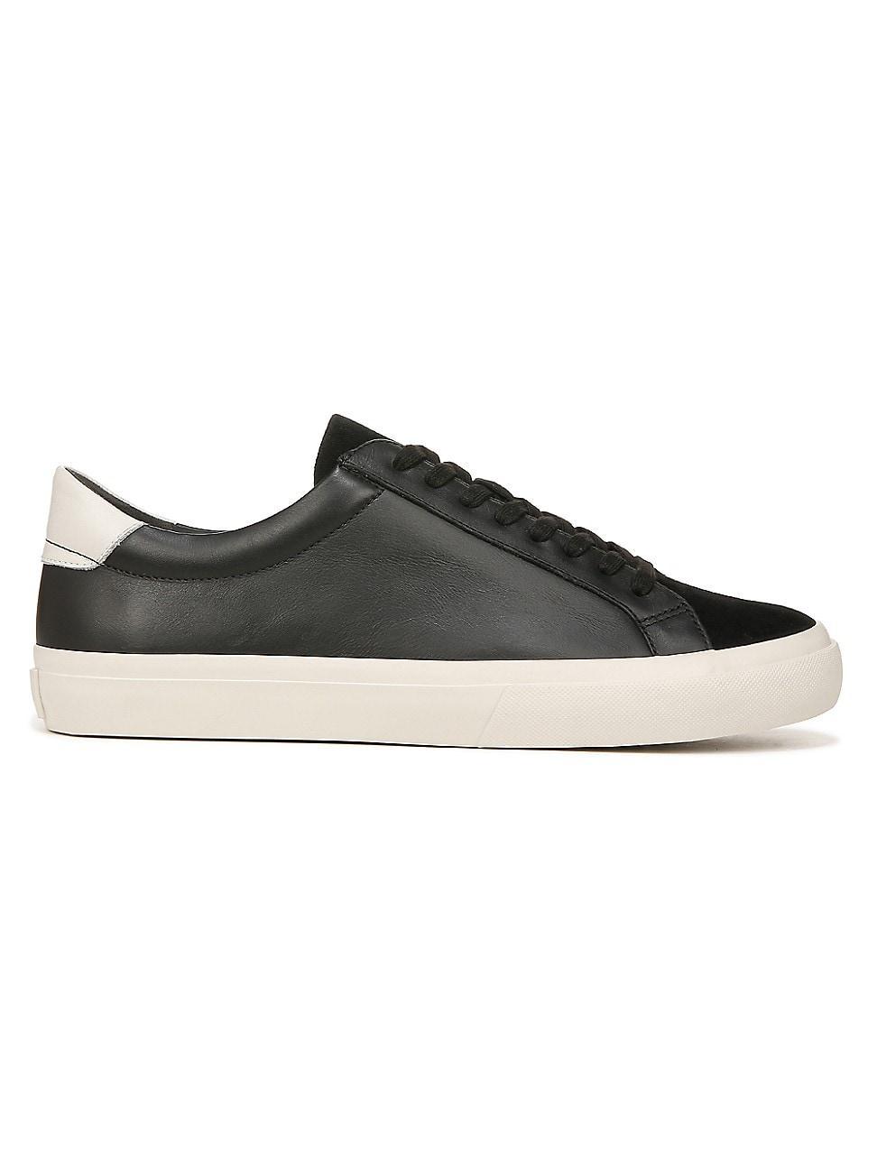 Vince Mens Fulton Leather & Suede Low Top Lace Up Sneakers Product Image