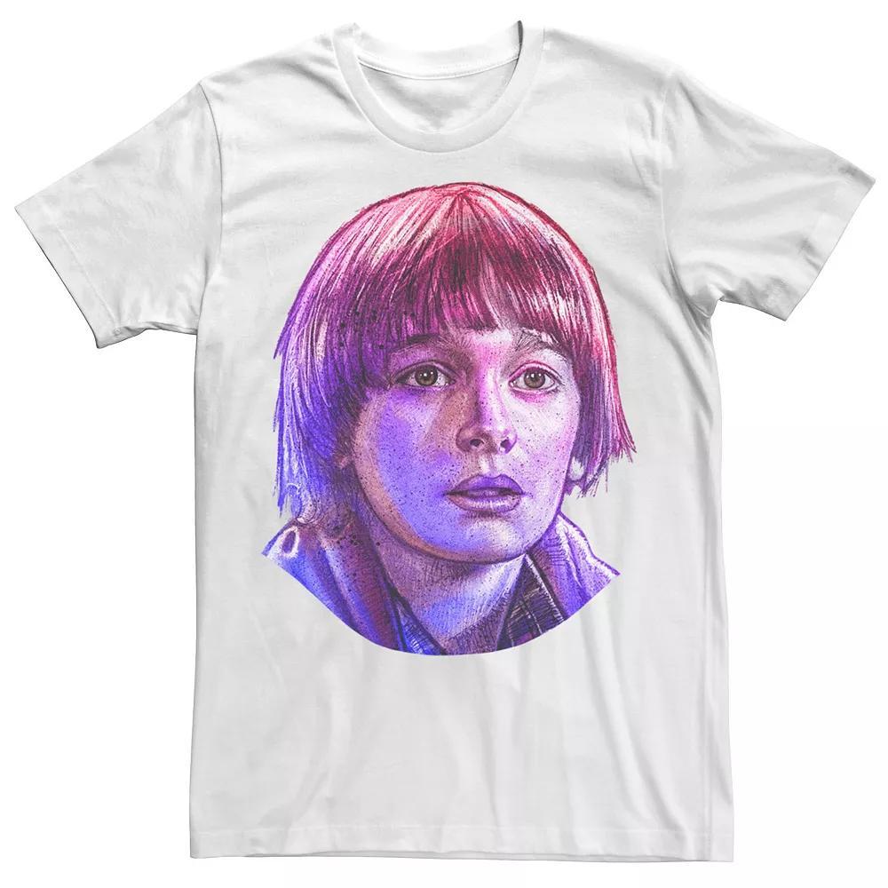 Men's Stranger Things Will Rose Tone Portrait Tee, Size: Small, White Product Image