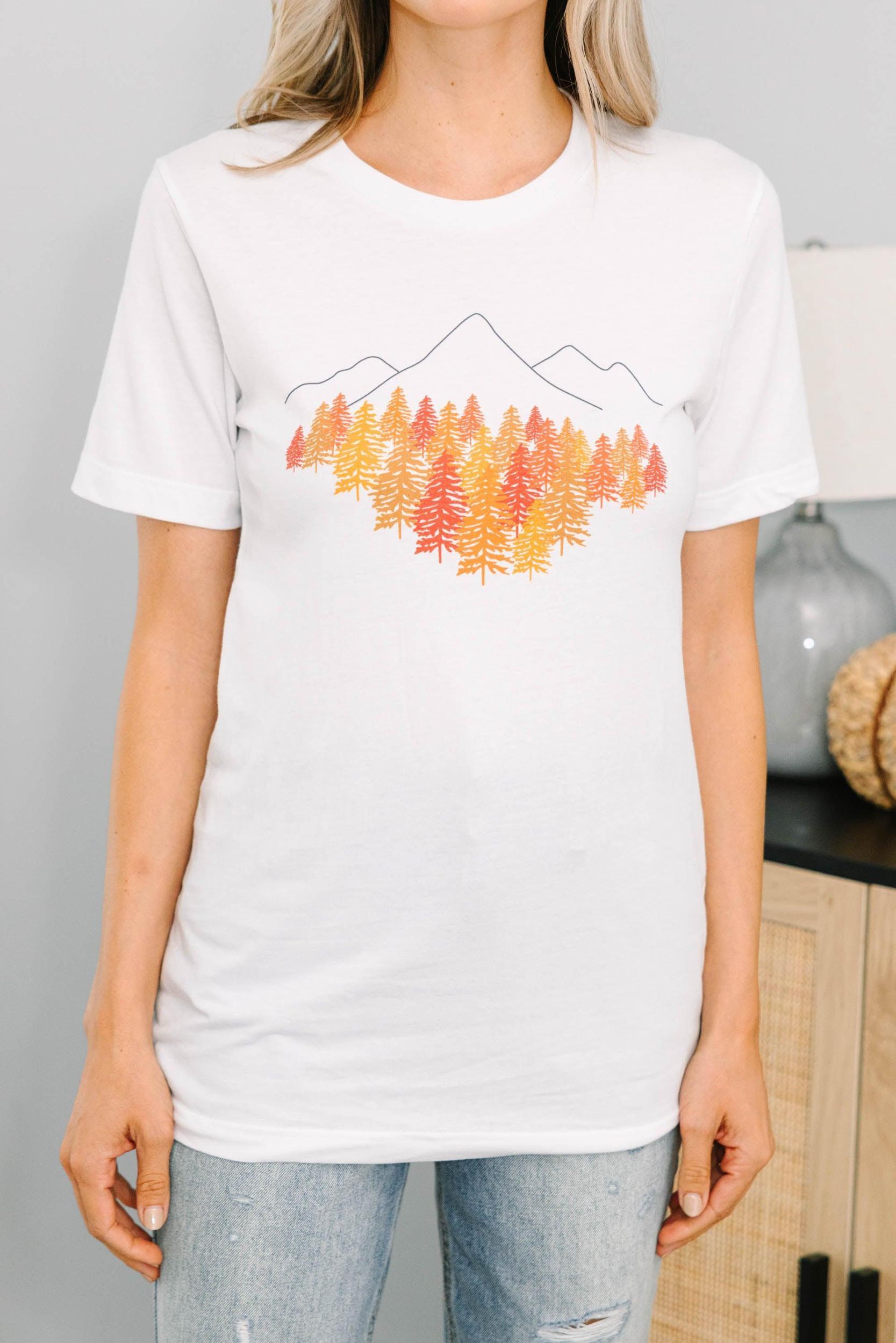 Turning Over A New Leaf White Graphic Tee Female Product Image