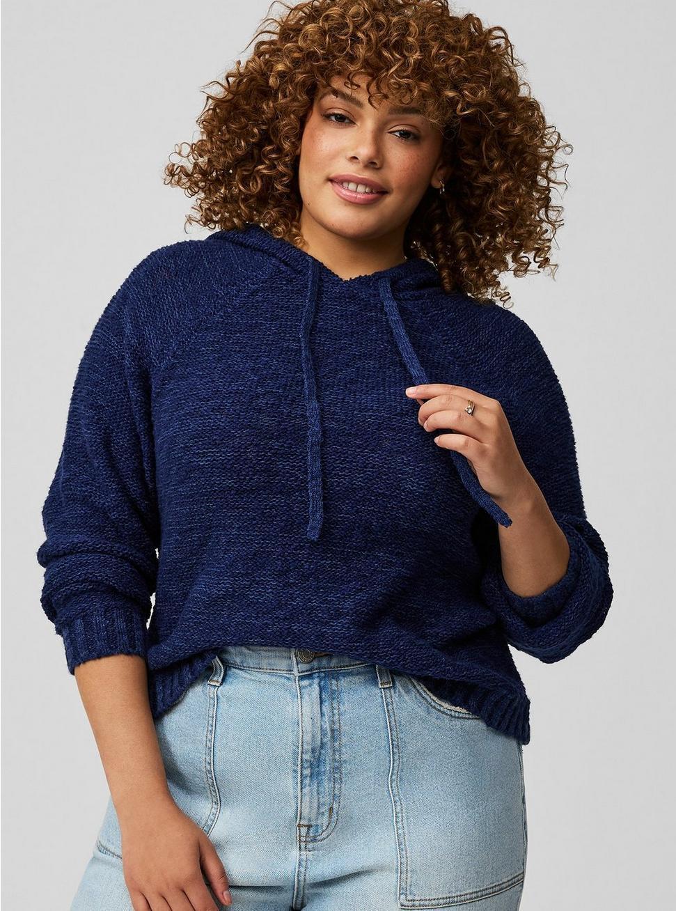 Textured Sweater Hoodie Product Image