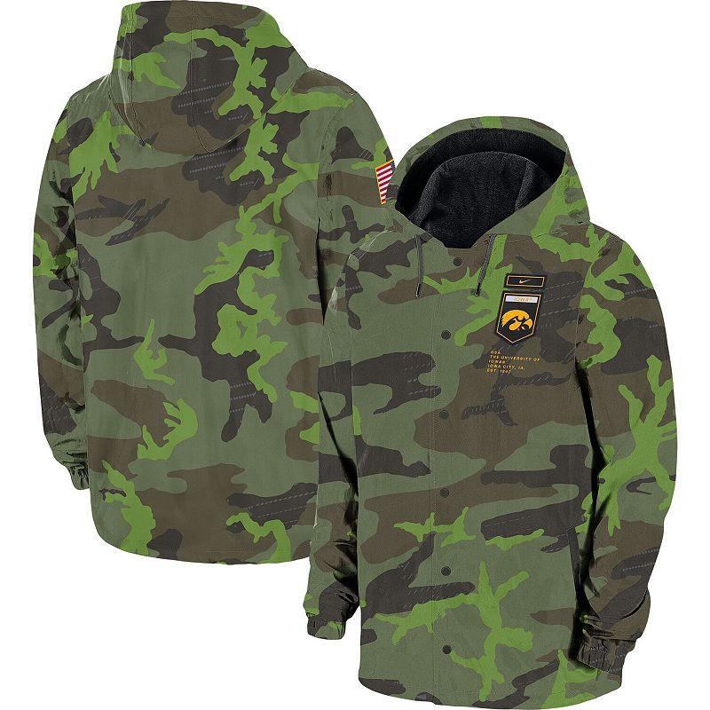 Men's Nike Camo Alabama Crimson Tide Hoodie Full-Snap Jacket, Size: 2XL, Green Product Image