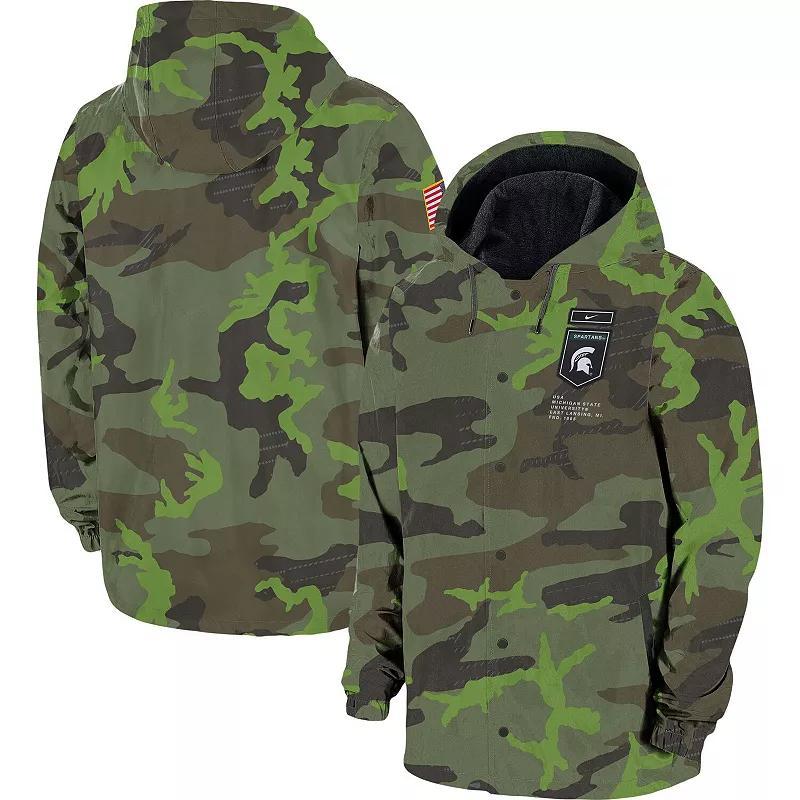 Men's Nike Camo Alabama Crimson Tide Hoodie Full-Snap Jacket, Size: 2XL, Green Product Image