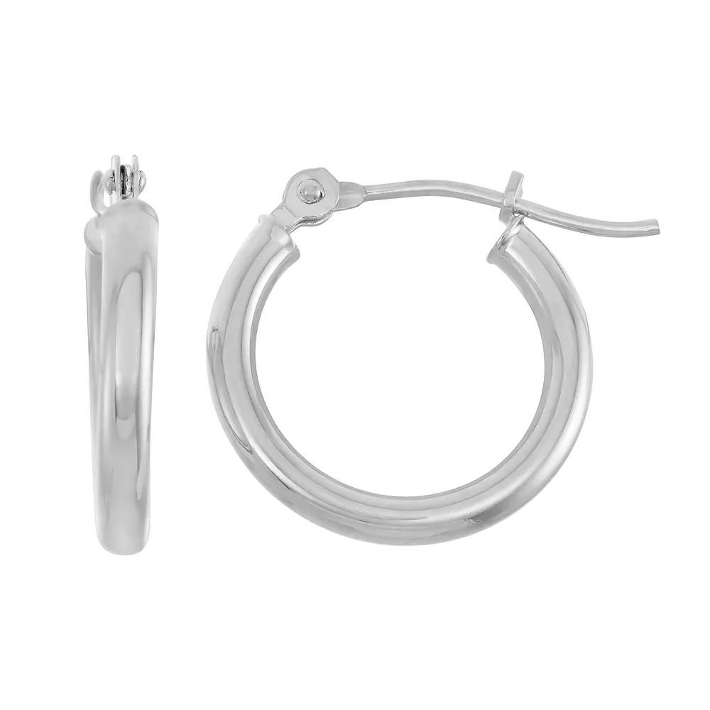 Jordan Blue 14k Gold Tube Hoop Earrings - 15 mm, Women's, Yellow Product Image