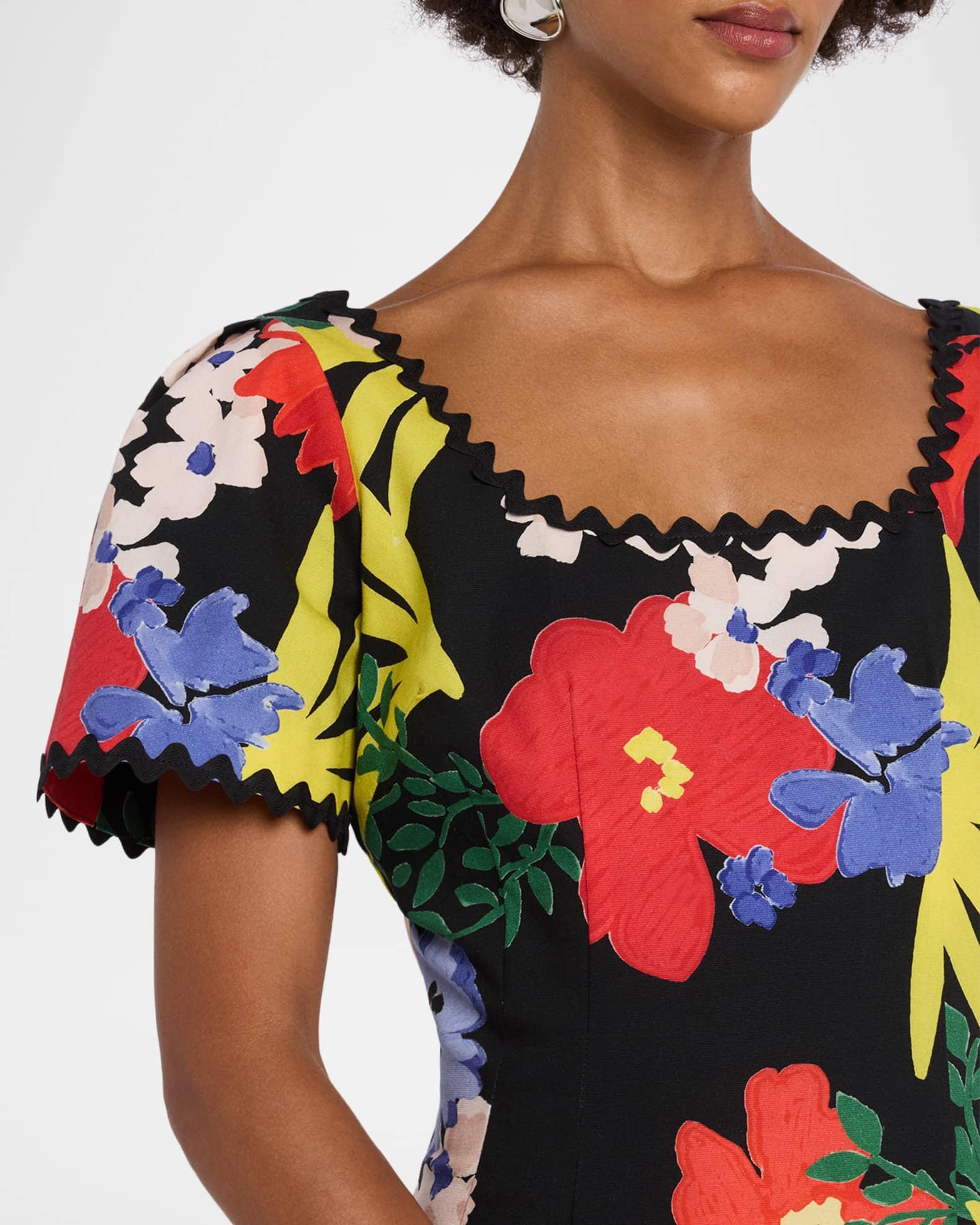 Floral-Print Ric Rac Dress Product Image