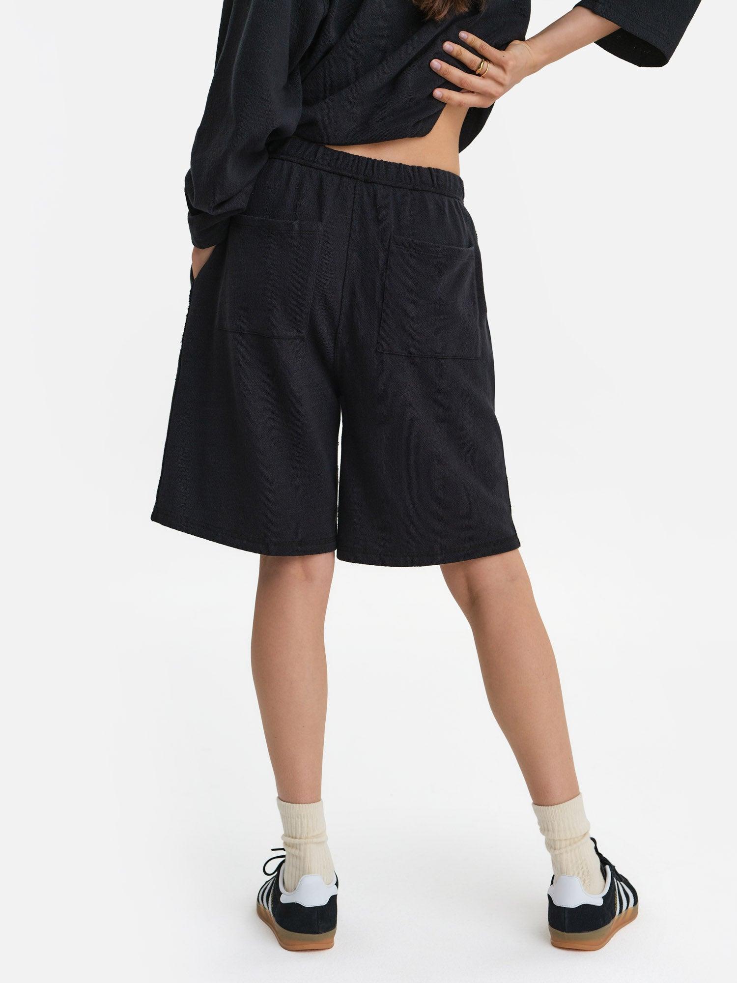 Textured Knit Boxy Short Female Product Image