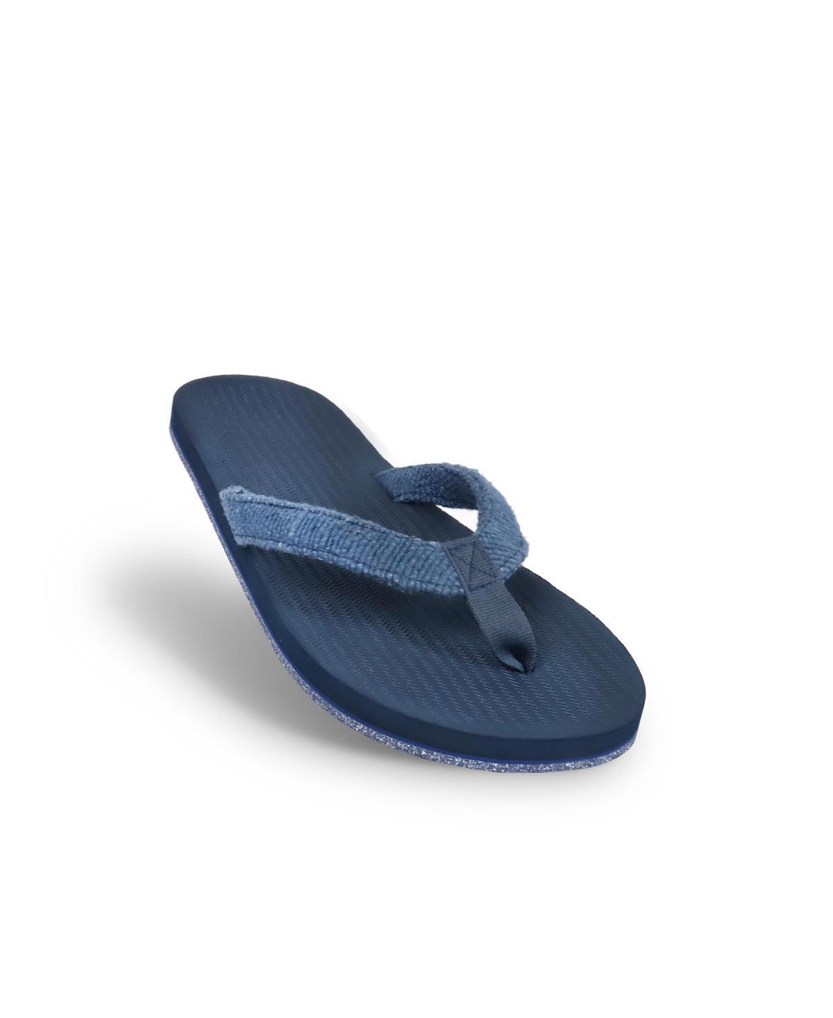Indosole Mens Men s Flip Flops Recycled Pable Straps - Black Product Image