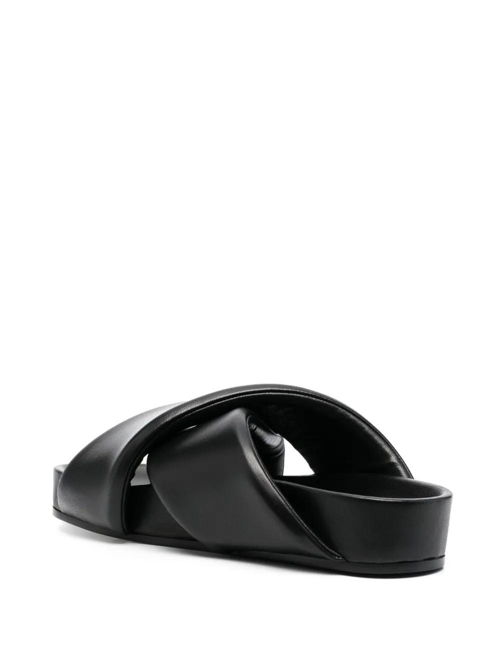 crossover-strap leather sandals Product Image