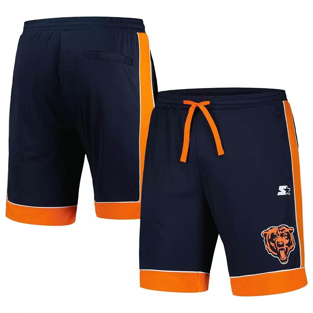 Mens Starter /Orange Chicago Bears Fan Favorite Fashion Shorts Blue Product Image